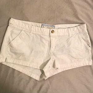 White Abercrombie Shorts